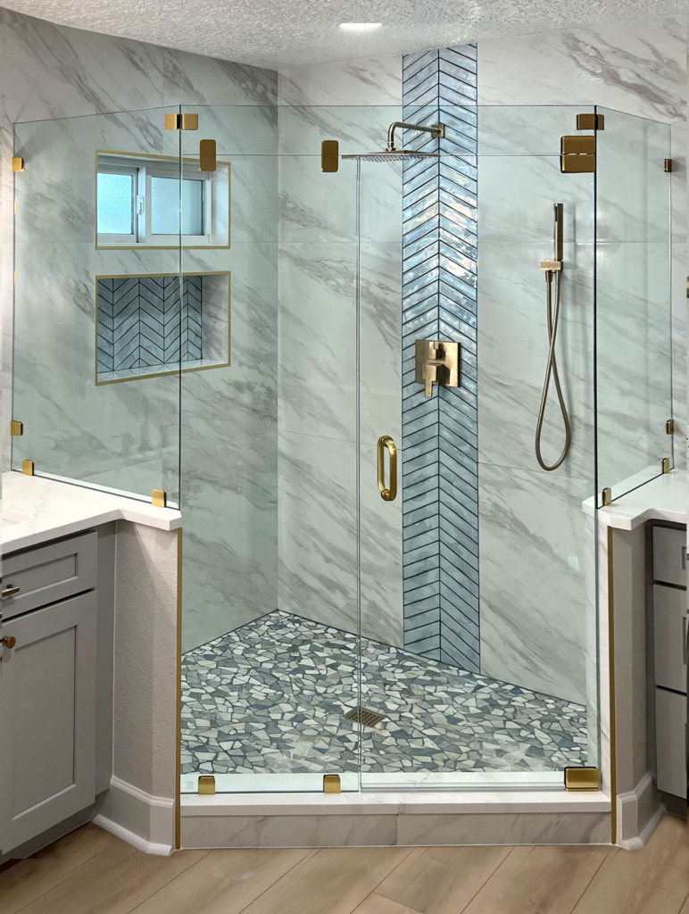 Double Neo Headerless Shower Enclosure