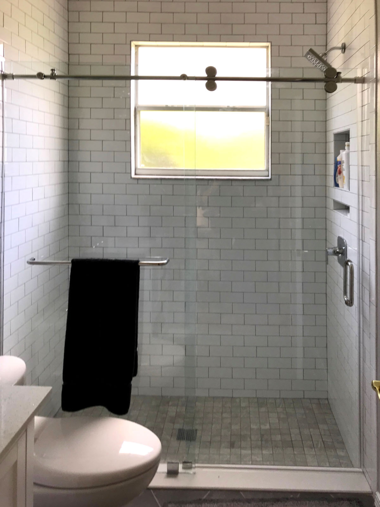 Barn Door with Towel Bar