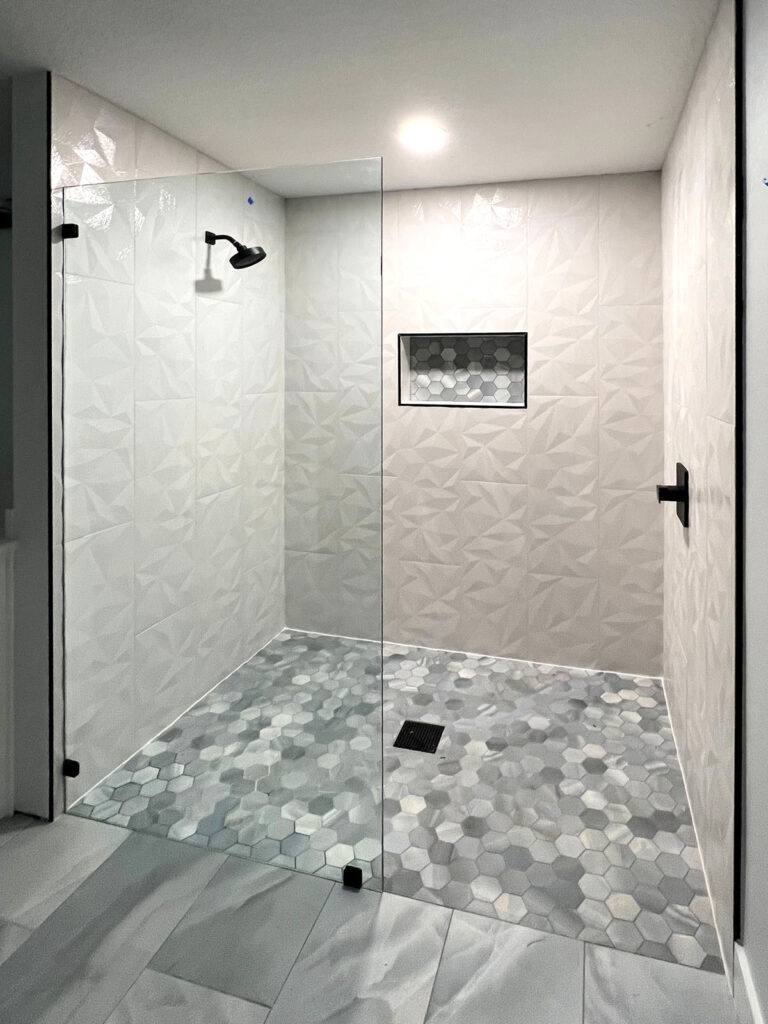 Frameless Shower Panel